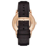  Shop Authentic Emporio Armani Meccanico Silver Skeleton Dial Brown Leather Strap Watch For Men - AR1983 - Luxxuri