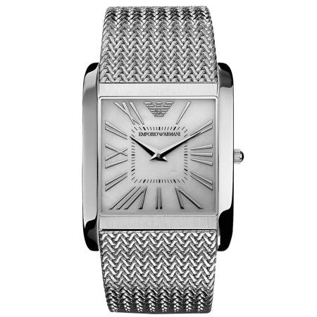  Shop Authentic Emporio Armani Super Slim Quartz White Dial Silver Mesh Bracelet Watch For Women - AR2015 - Luxxuri