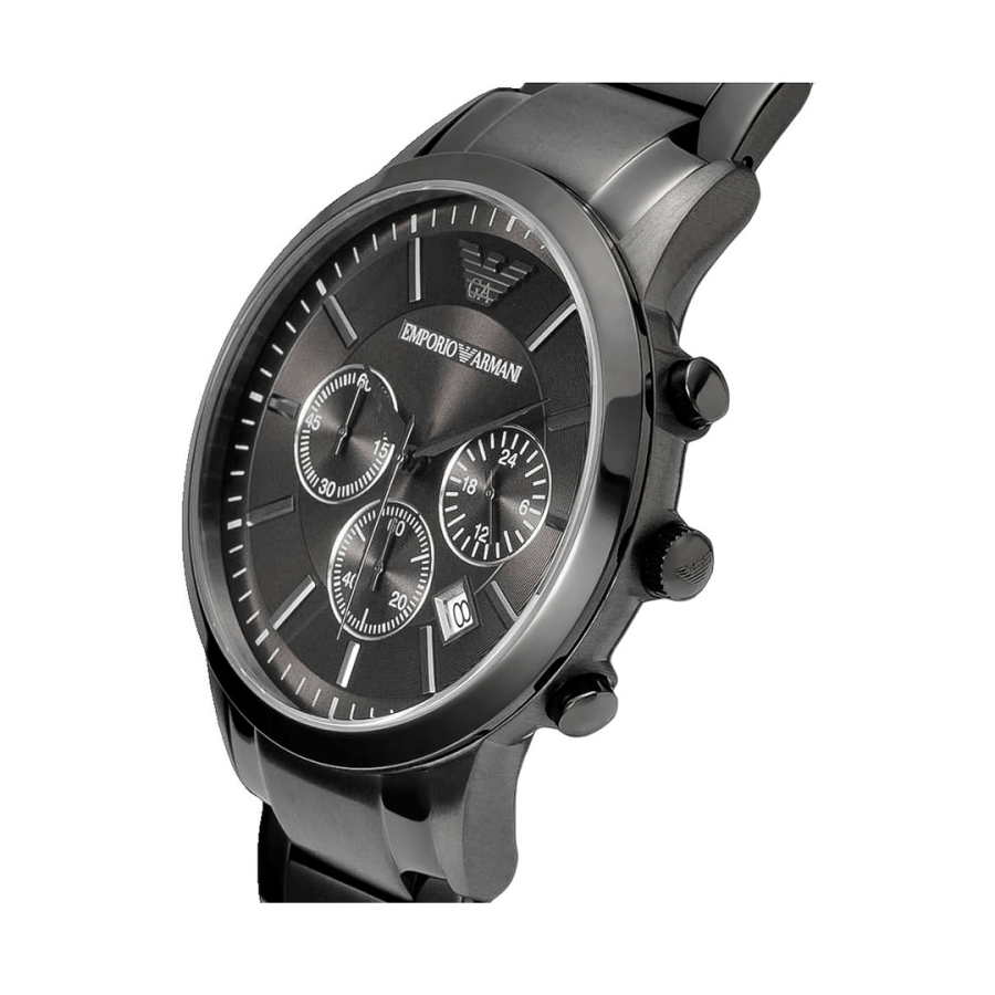  Shop Authentic Emporio Armani Classic Chronograph Grey Dial Grey Steel Strap Watch For Men - AR2454 - Luxxuri