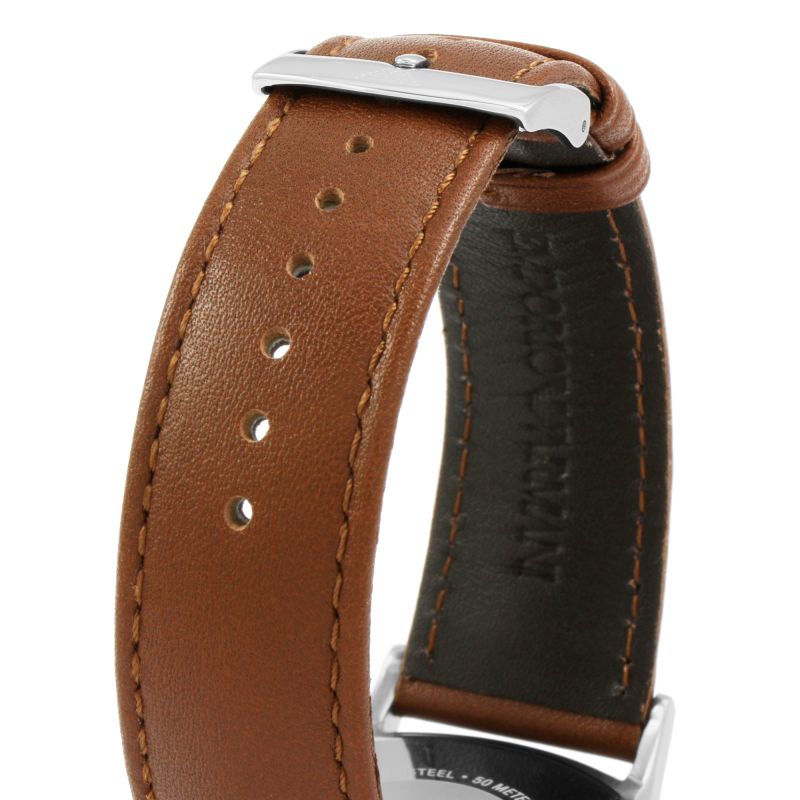  Shop Authentic Emporio Armani Renato Silver Dial Brown Leather Strap Watch For Men - AR2463 - Luxxuri