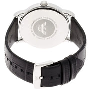  Shop Authentic Emporio Armani Luigi Quartz Black Dial Black Leather Strap Watch For Men - AR2500 - Luxxuri