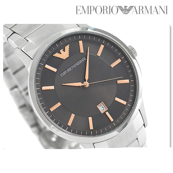  Shop Authentic Emporio Armani Renato Quartz Grey Dial Silver Steel Strap Watch For Men - AR2514 - Luxxuri