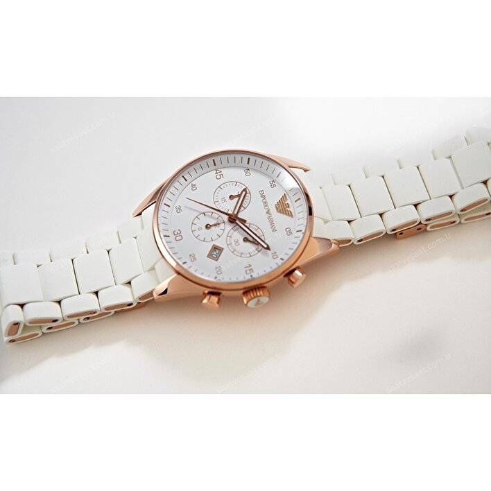  Shop Authentic Emporio Armani Sportivo White Dial White Rubber Strap Watch For Men - AR5919 - Luxxuri