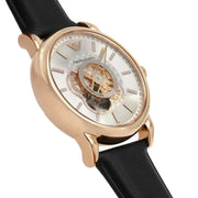  Shop Authentic Emporio Armani Luigi Automatic Silver Dial Black Leather Strap Watch For Men - AR60013 - Luxxuri
