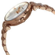  Shop Authentic Emporio Armani Gianni T-Bar Silver Dial Rose Gold Steel Strap Watch For Women - AR60023 - Luxxuri