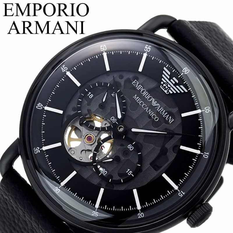  Shop Authentic Emporio Armani Aviator Chronograph Black Dial Black Leather Strap Watch For Men - AR60028 - Luxxuri
