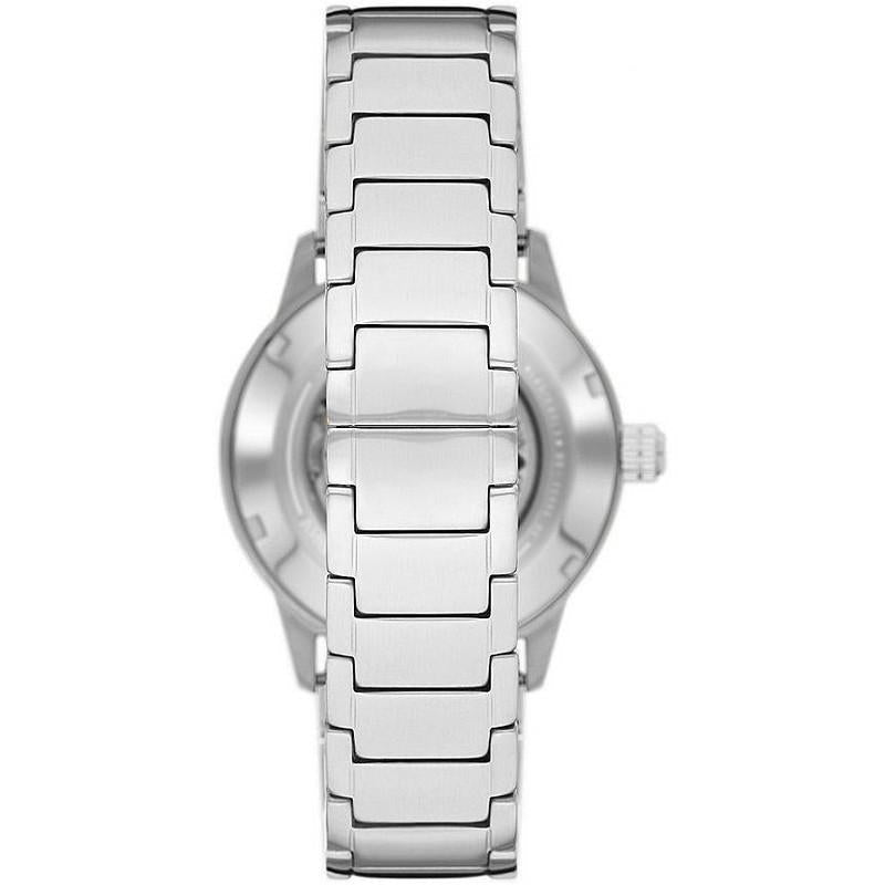  Shop Authentic Emporio Armani Mario Chronograph Automatic Blue Dial Silver Steel Strap Watch For Men - AR60052 - Luxxuri