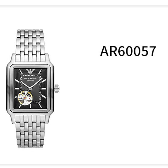 Shop Authentic Emporio Armani Diego Automatic Black Dial Silver Steel Strap Watch For Men - AR60057 - Luxxuri