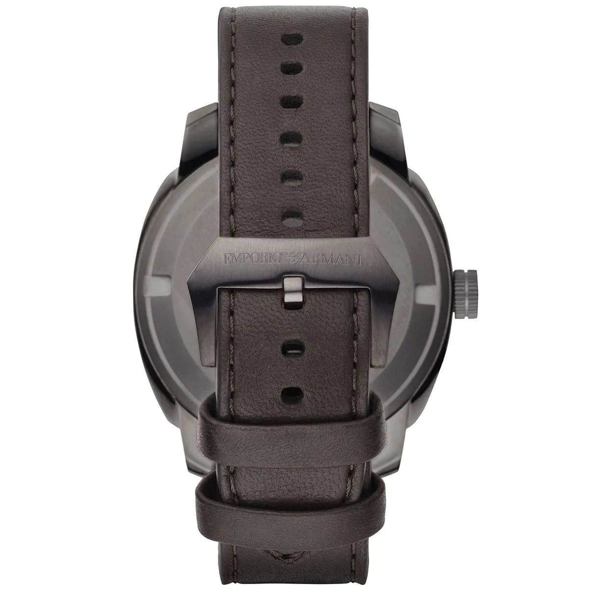  Shop Authentic Emporio Armani Delta Chronograph Brown Dial Brown Leather Strap Dial Watch For Men - AR6055 - Luxxuri