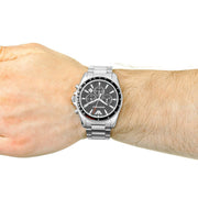  Shop Authentic Emporio Armani Sigma Chronograph Black Dial Silver Steel Strap Watch For Men - AR6098 - Luxxuri