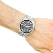  Shop Authentic Emporio Armani Sigma Chronograph Black Dial Silver Steel Strap Watch For Men - AR6098 - Luxxuri