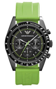  Shop Authentic Emporio Armani Sports Analog Black Dial Green Rubber Strap Watch For Men - AR6115 - Luxxuri