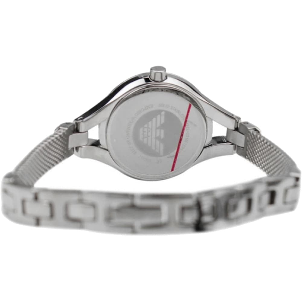  Shop Authentic Emporio Armani Classic Quartz Black Dial Silver Steel Strap Watch For Women - AR7328 - Luxxuri