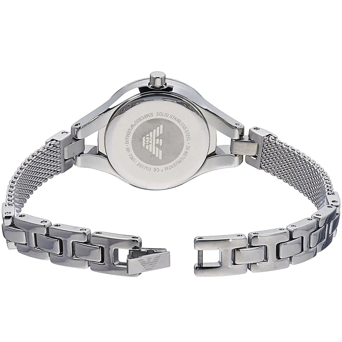  Shop Authentic Emporio Armani Quartz Silver Dial Silver Steel Strap Watch For Women - AR7361 - Luxxuri