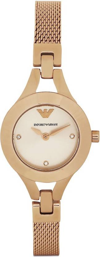  Shop Authentic Emporio Armani Chiara Silver Dial Rose Gold Steel Strap Watch For Women - AR7362 - Luxxuri