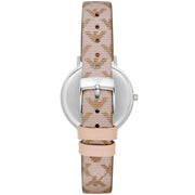  Shop Authentic Emporio Armani Classic Kappa White Dial Brown Leather Strap Watch For Women - AR11009 - Luxxuri