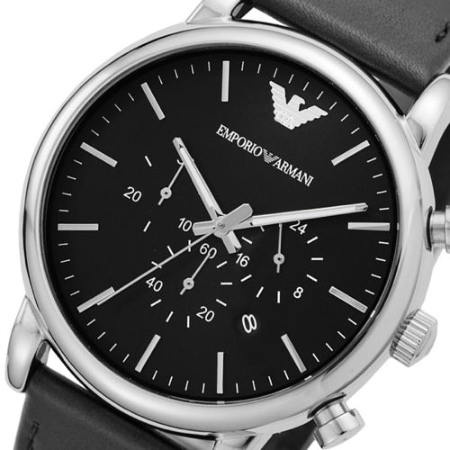  Shop Authentic Emporio Armani Dress Analog Black Dial Black Leather Strap Watch For Men - AR8029 - Luxxuri