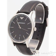  Shop Authentic Emporio Armani Renato Analog Black Dial Black Leather Strap Watch For Men - AR8035 - Luxxuri