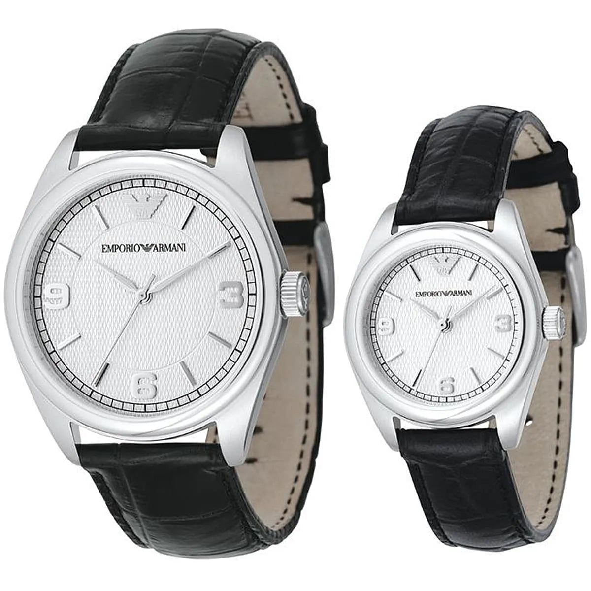  Shop Authentic Emporio Armani Analog White Dial Black Leather Strap Watch For Women - AR6026 - Luxxuri