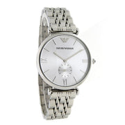  Shop Authentic Emporio Armani Classic Silver Dial Silver Steel Strap Watch For Men - AR1819 - Luxxuri