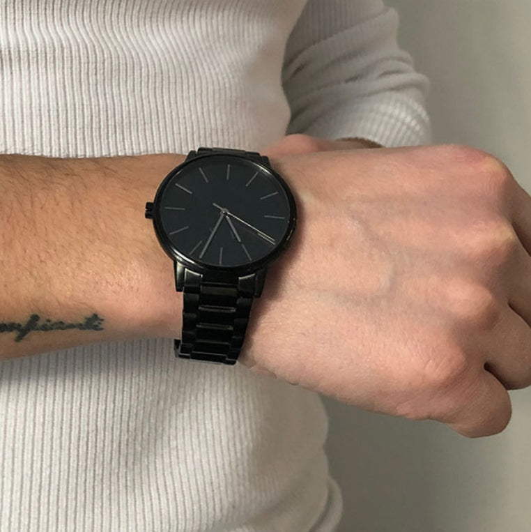  Shop Authentic Armani Exchange Cayde Analog Black Dial Black Steel Strap Watch For Men - AX2701 - Luxxuri
