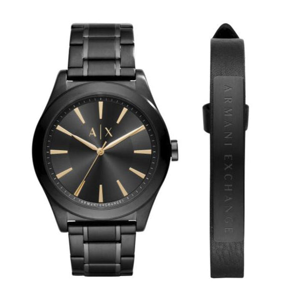  Shop Authentic Armani Exchange Nico Analog Black Dial Black Steel Strap Watch For Men - AX7102 - Luxxuri