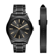  Shop Authentic Armani Exchange Nico Analog Black Dial Black Steel Strap Watch For Men - AX7102 - Luxxuri