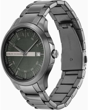  Shop Authentic Armani Exchange Hampton Chronograph Grey Dial Grey Steel Strap Watch For Men - AX2135 - Luxxuri