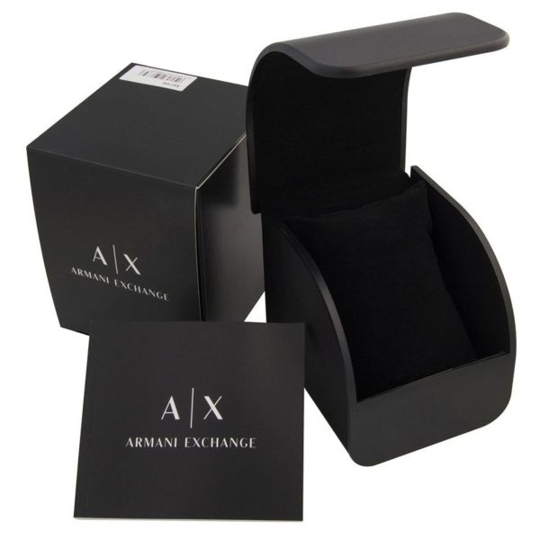  Shop Authentic Armani Exchange Outerbanks Chronograph Black Dial Black Silicone Strap Watch For Men - AX1343 - Luxxuri