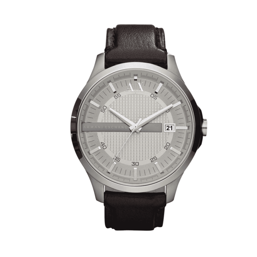  Shop Authentic Armani Exchange Whitman Silver Dial Brown Leather Strap Watch For Men - AX2100 - Luxxuri