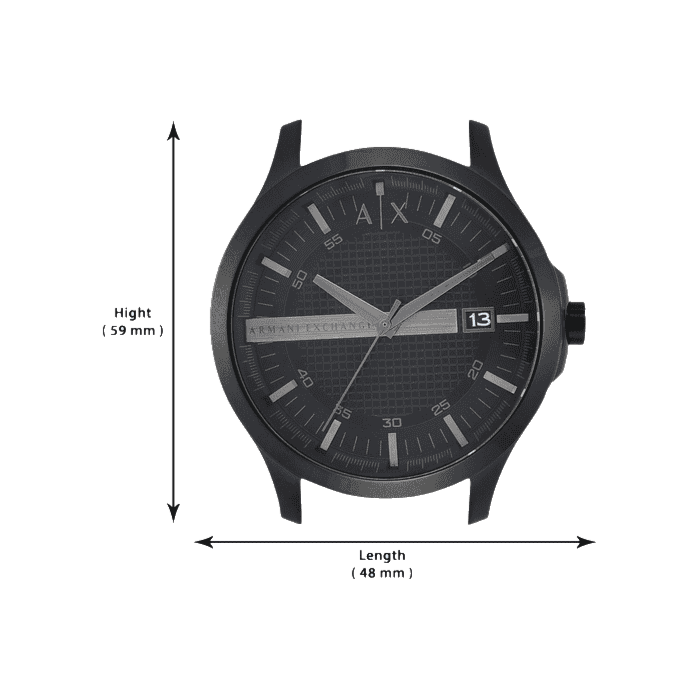  Shop Authentic Armani Exchange Hampton Chronograph Black Dial Black Steel Strap Watch For Men - AX2104 - Luxxuri