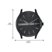  Shop Authentic Armani Exchange Hampton Chronograph Black Dial Black Steel Strap Watch For Men - AX2104 - Luxxuri
