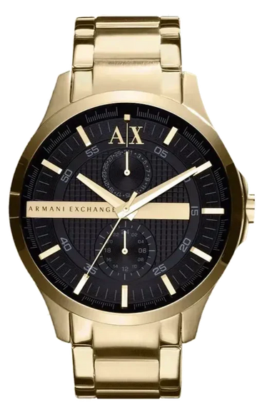  Shop Authentic Armani Exchange Hampton Chronograph Black Dial Gold Steel Strap Watch For Men - AX2122 - Luxxuri