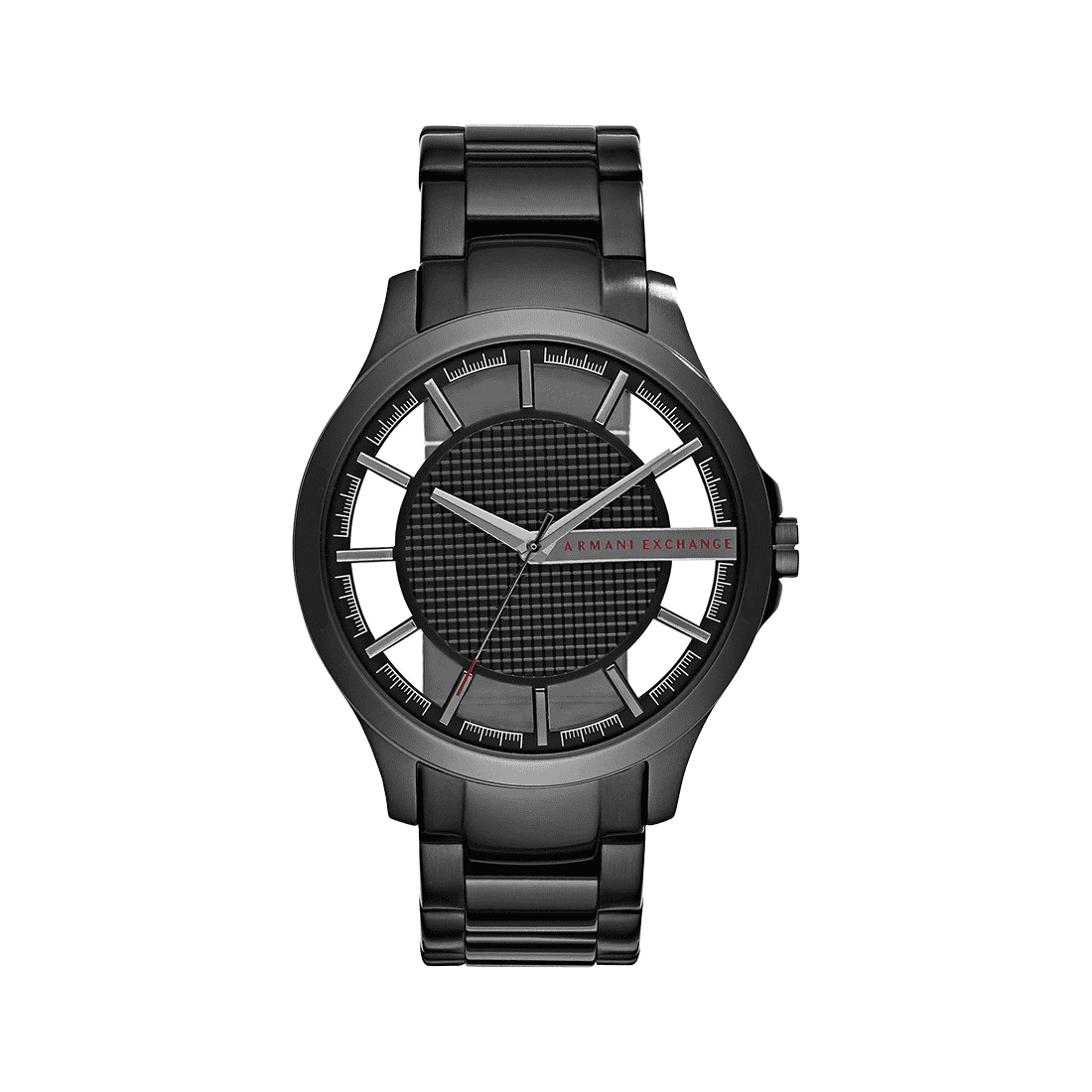  Shop Authentic Armani Exchange Hampton Chronograph Black Dial Black Steel Strap Watch For Men - AX2189 - Luxxuri