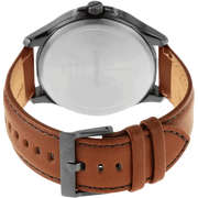  Shop Authentic Armani Exchange Hampton Chronograph Grey Dial Brown Leather Strap Watch For Men - AX2414 - Luxxuri