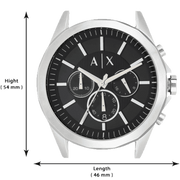  Shop Authentic Armani Exchange Drexler Chronograph Black Dial Silver Steel Strap Watch for Men - AX2600 - Luxxuri