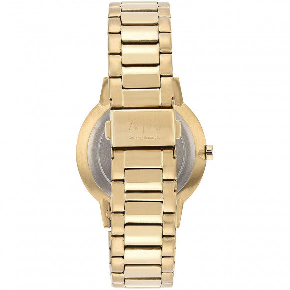  Shop Authentic Armani Exchange Cayde Analog Gold Dial Gold Steel Strap Watch For Men - AX2707 - Luxxuri