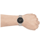  Shop Authentic Armani Exchange Cayde Chronograph Black Dial Silver Mesh Strap Watch For Men - AX2714 - Luxxuri
