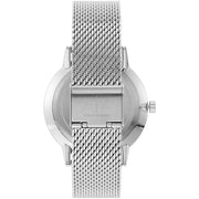  Shop Authentic Armani Exchange Cayde Chronograph Black Dial Silver Mesh Strap Watch For Men - AX2714 - Luxxuri