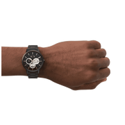  Shop Authentic Armani Exchange Cayde Chronograph Black Dial Black Steel Strap Watch for Men - AX2748 - Luxxuri