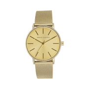  Shop Authentic Armani Exchange Lola Analog Gold Dial Gold Mesh Strap Watch For Women - AX5536 - Luxxuri