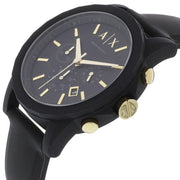  Shop Authentic Armani Exchange Outerbanks Chronograph Black Dial Black Steel Strap Watch For Men - AX7105 - Luxxuri