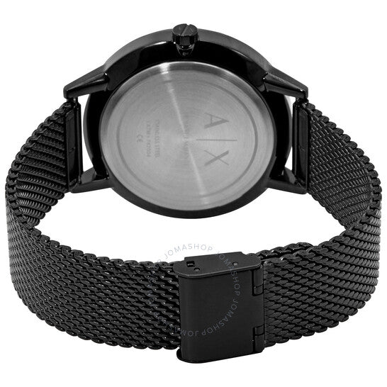  Shop Authentic Armani Exchange Cayde Chronograph Black Dial Black Mesh Strap Watch For Men - AX2716 - Luxxuri