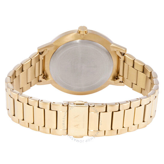  Shop Authentic Armani Exchange Cayde Analog Gold Dial Gold Steel Strap Watch For Men - AX2707 - Luxxuri