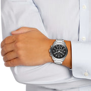  Shop Authentic Armani Exchange Drexler Chronograph Black Dial Silver Steel Strap Watch for Men - AX2600 - Luxxuri