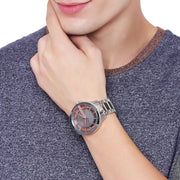  Shop Authentic Armani Exchange Hampton Chronograph Grey Dial Silver Steel Strap Watch For Men - AX2405 - Luxxuri