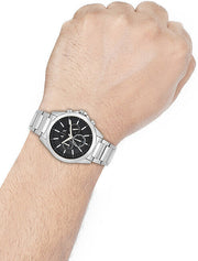  Shop Authentic Armani Exchange Drexler Chronograph Black Dial Silver Steel Strap Watch for Men - AX2600 - Luxxuri