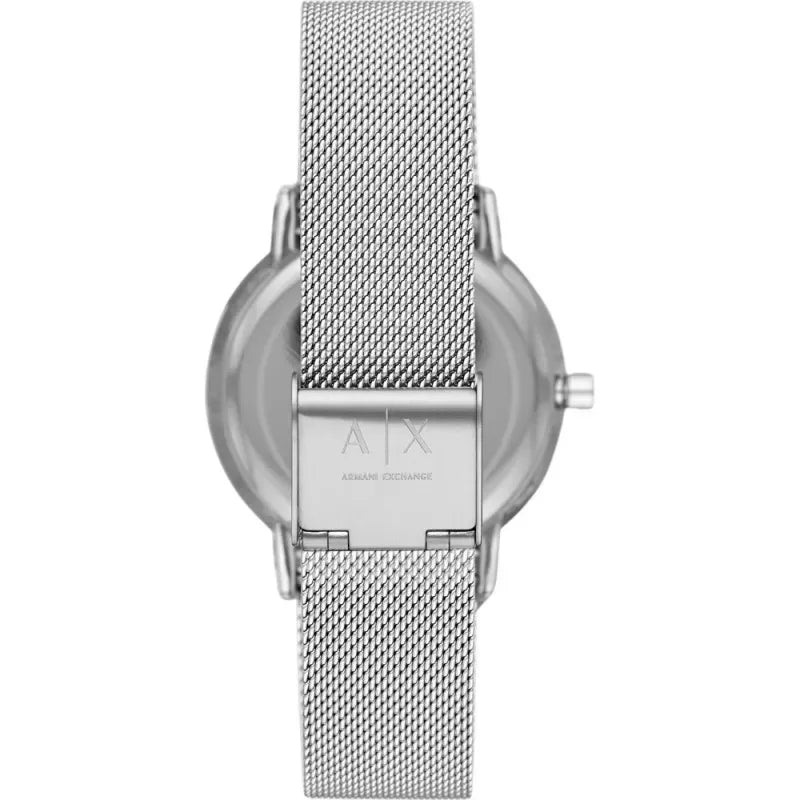  Shop Authentic Armani Exchange Lola Analog Silver Dial Silver Mesh Strap Watch For Women - AX5535 - Luxxuri