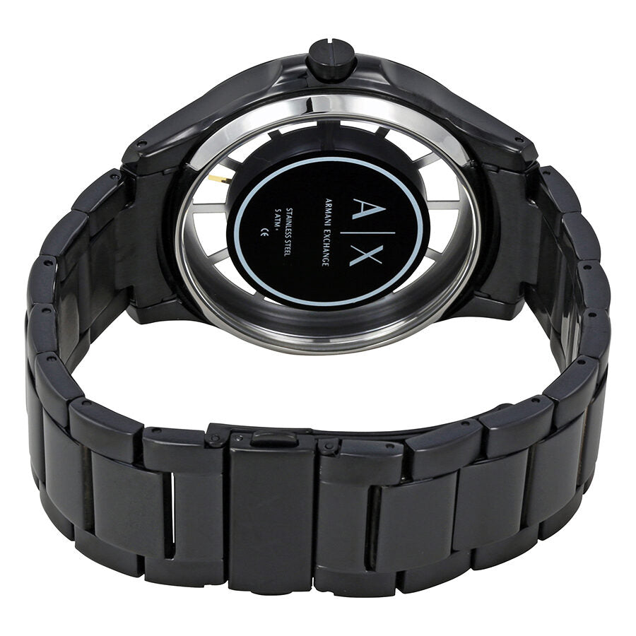  Shop Authentic Armani Exchange Hampton Chronograph Black Dial Black Steel Strap Watch For Men - AX2192 - Luxxuri