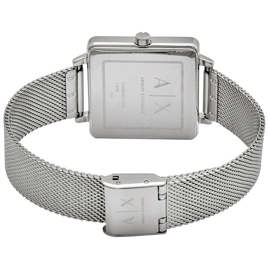  Shop Authentic Armani Exchange Lola Quartz Silver Dial Silver Mesh Strap Watch For Women - AX5800 - Luxxuri